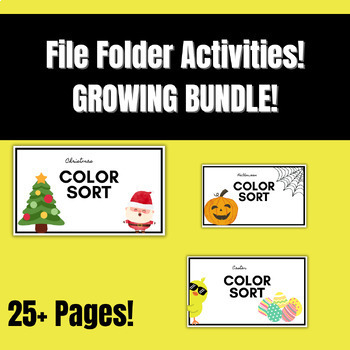Preview of File Folder Activities (GROWING BUNDLE)