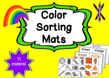 Preview of Color Sorting Mats