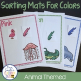 Color Sorting Mats Animal Themed Kindergarten Activities