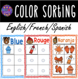 Color Sorting Mats  (English, French, Spanish)