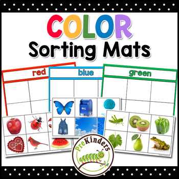 Preview of Color Sorting Mats, Pre-K Preschool