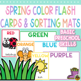 Color Sorting Mats and Spring Color Flash Cards | Preschoo