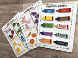 Color Sorting Printable, Colors Matching Activity, Velcro 