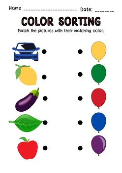 Color Sorting for Kids by Chisa P | TPT
