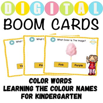 Preview of Color Spelling Words Learning The Color Words For Kindergarten
