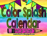 Watercolor Calendar (Color Splash)