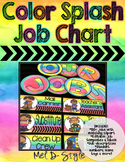 Watercolor Classroom Jobs (Editable)