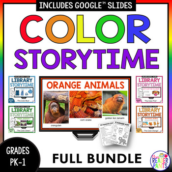 Preview of Color Storytime BUNDLE - Library Lessons - Early Childhood Library Storytime