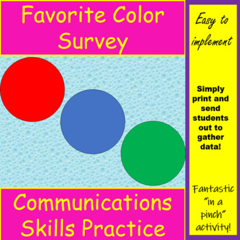 Preview of Oral Communication Skills Practice Survey 3