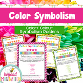 Color Symbolism Art Posters for Art Projects Includes US a