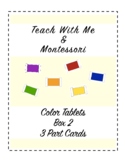 Color Tablets Box 2: 3 Part Cards