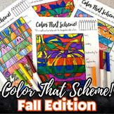 Color That Scheme Art Activity, FALL/Halloween Edition, Em