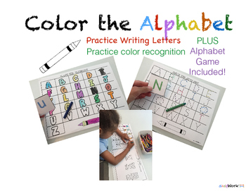 Preview of Color The Alphabet! (Fun letter practice)