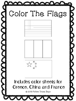 Preview of Color The Flags