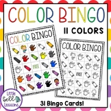 Color Themed Bingo Game Activity for Preschool, PreK, and 