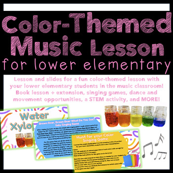 Preview of Color-Themed Music Lesson for Lower Elementary