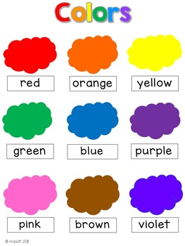 Color Themed Vocabulary and Writing in English and Spanish | TpT