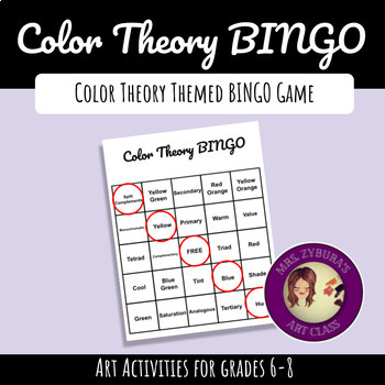 Preview of Color Theory BINGO