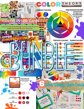 Preview of Color Theory BUNDLE - Handouts, Game, Task Cards and MORE