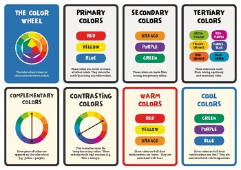 Preview of Color Theory Flash Card