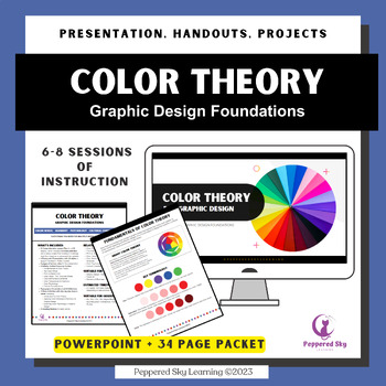 Preview of Color Theory - Graphic Design Curricurriculum - Digital Art Projects