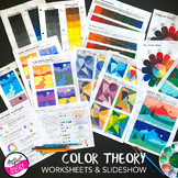 Color Theory Worksheets-Slideshow Bundle- Bilingual- Engli
