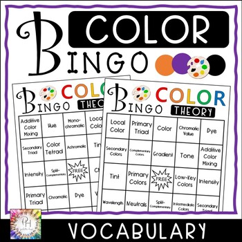 Preview of Color Theory BINGO | Vocabulary Review Game