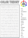 Color Theory Word Search
