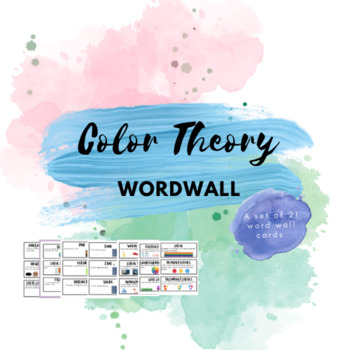 Preview of Color Theory Word Wall