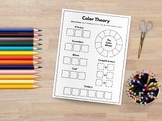 Color Theory Worksheet (3 different size options included)
