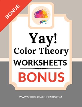 Preview of Color Theory Worksheets Sample