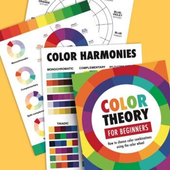 Preview of Color Theory for Beginners (E-Book, Worksheets & Video Presentation)