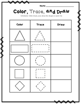 cool coloring pages geometric shapes practice drawing shapes no 1