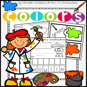 Preview of Teaching Colors Unit: Worksheets and Color Centers