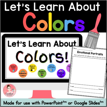 Preview of Color Unit with Digital Slideshow and Printable Activities