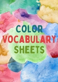 Color Vocabulary Worksheets