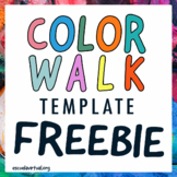 Color Walk Template for Spanish Class - Freebie