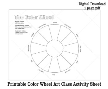color wheel with black and white