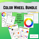 Color Wheel Art Bundle: Color Theory Assessments Handouts 