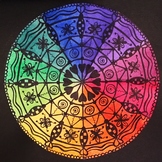 Color Wheel Mandala Art Project