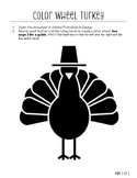Color Wheel Practice - Thanksgiving Turkey