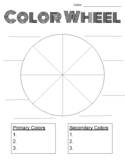 Color Wheel Primary & Secondary Colors Art