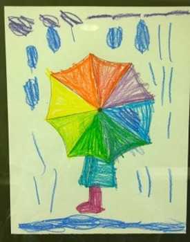 Preview of Color Wheel Umbrella - Colors in Art worksheet