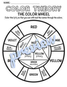 Color Wheel and Color Scheme Learning Activity by The Teacher's Aide