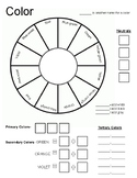 Color Wheel and Color Theory Worksheets