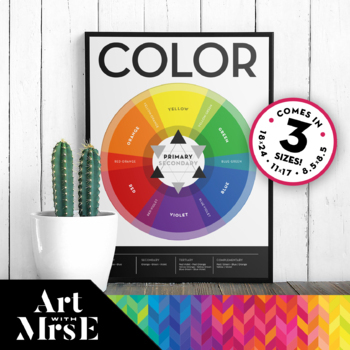 Preview of Color Wheel for the Art Room | Teaching Visual/ Resource 