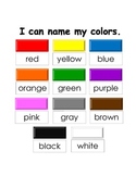 Color Word Activities with 3-part Montessori Cards {Englis