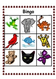 Color Word Bingo 2- Animal and Sign Language Options