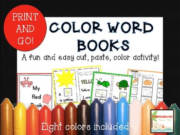 Preview of Emergent Readers-Color Word Books