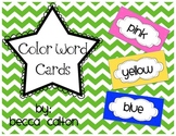 Color Words for Word Wall